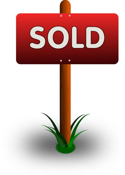 sold sign clipart